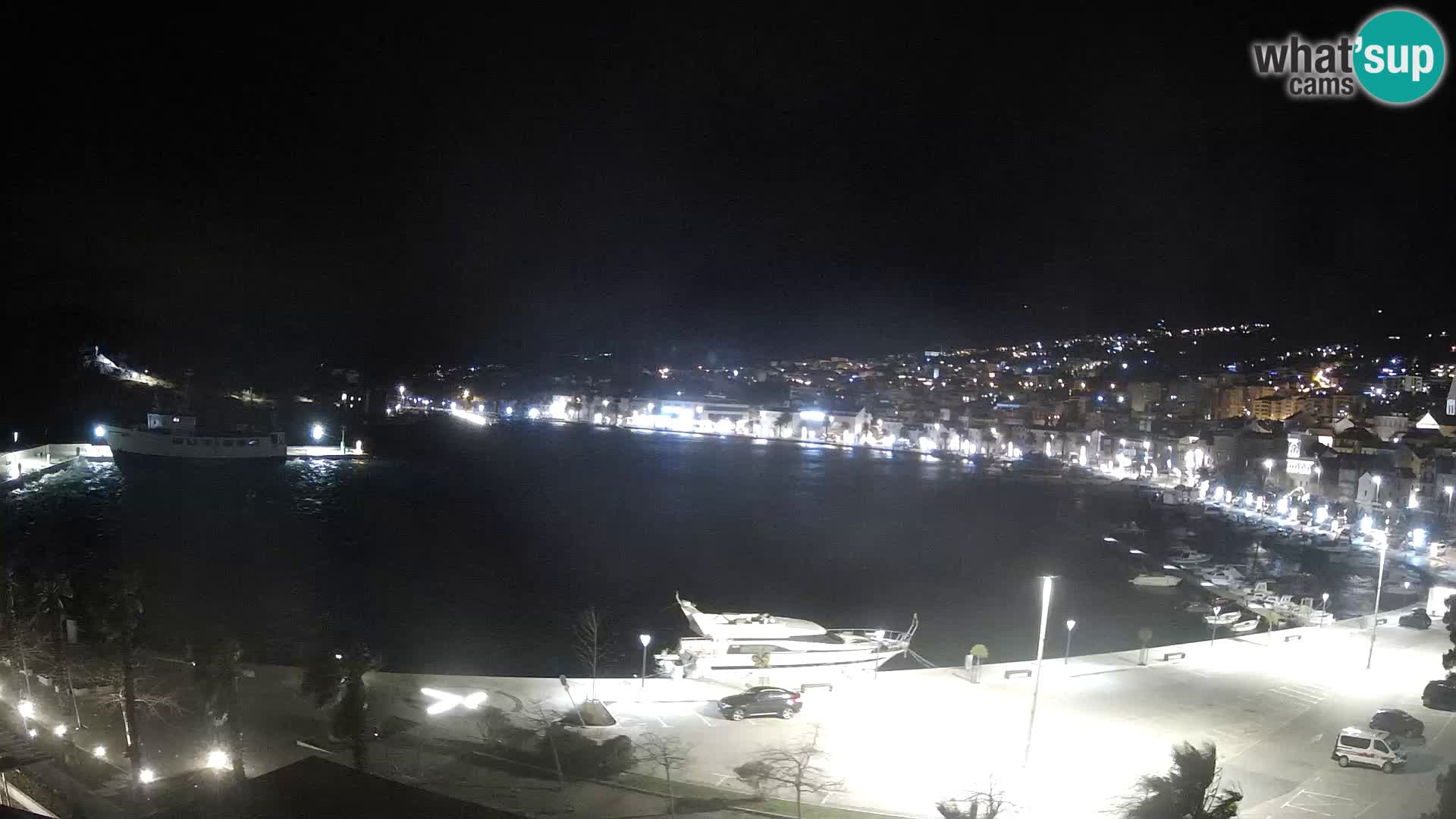 Webcam Makarska ‘s seaside promenade