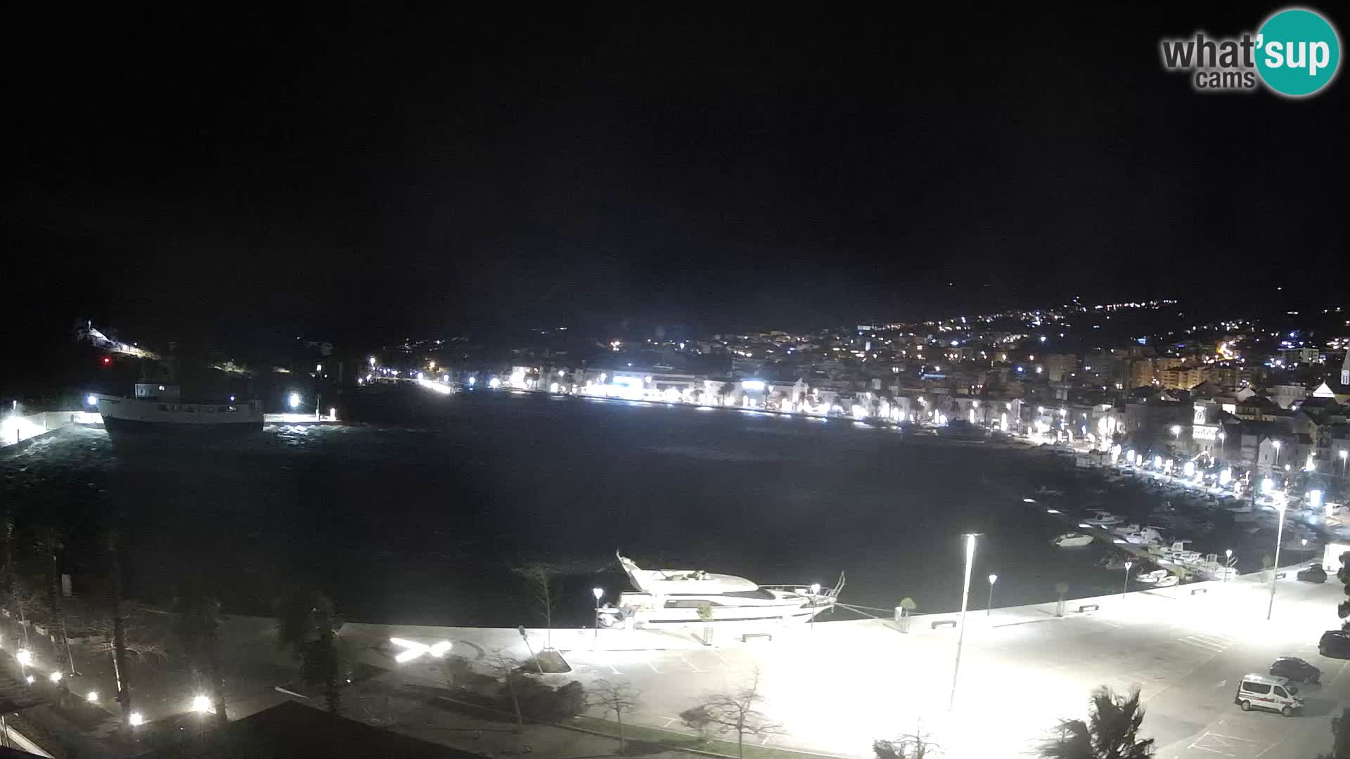 Webcam Makarska ‘s seaside promenade