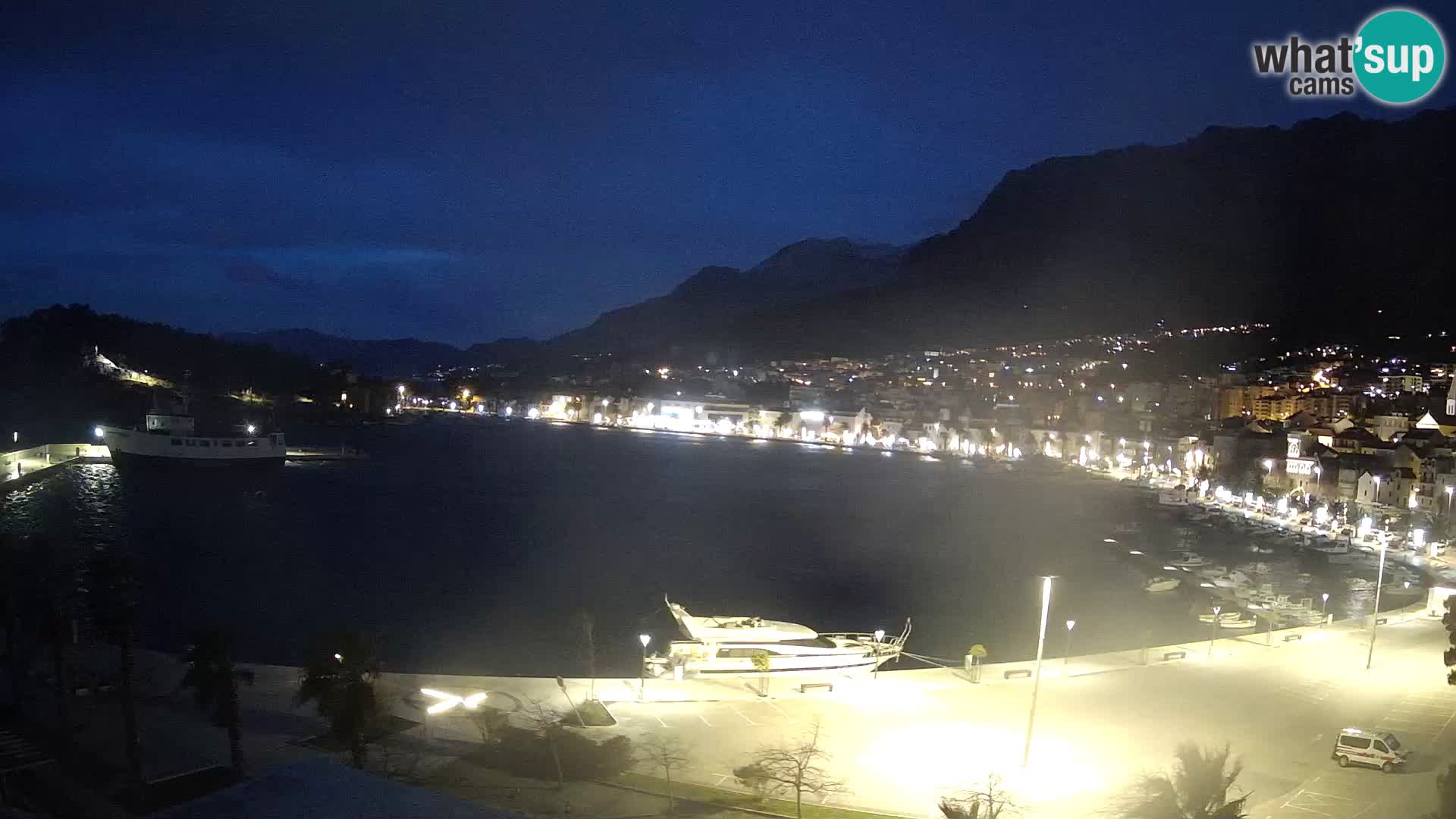 Webcam Makarska ‘s seaside promenade