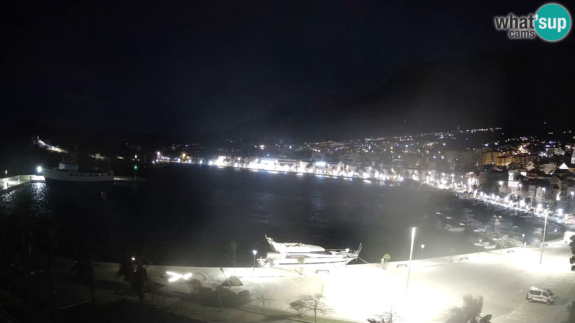 Webcam Makarska ‘s seaside promenade