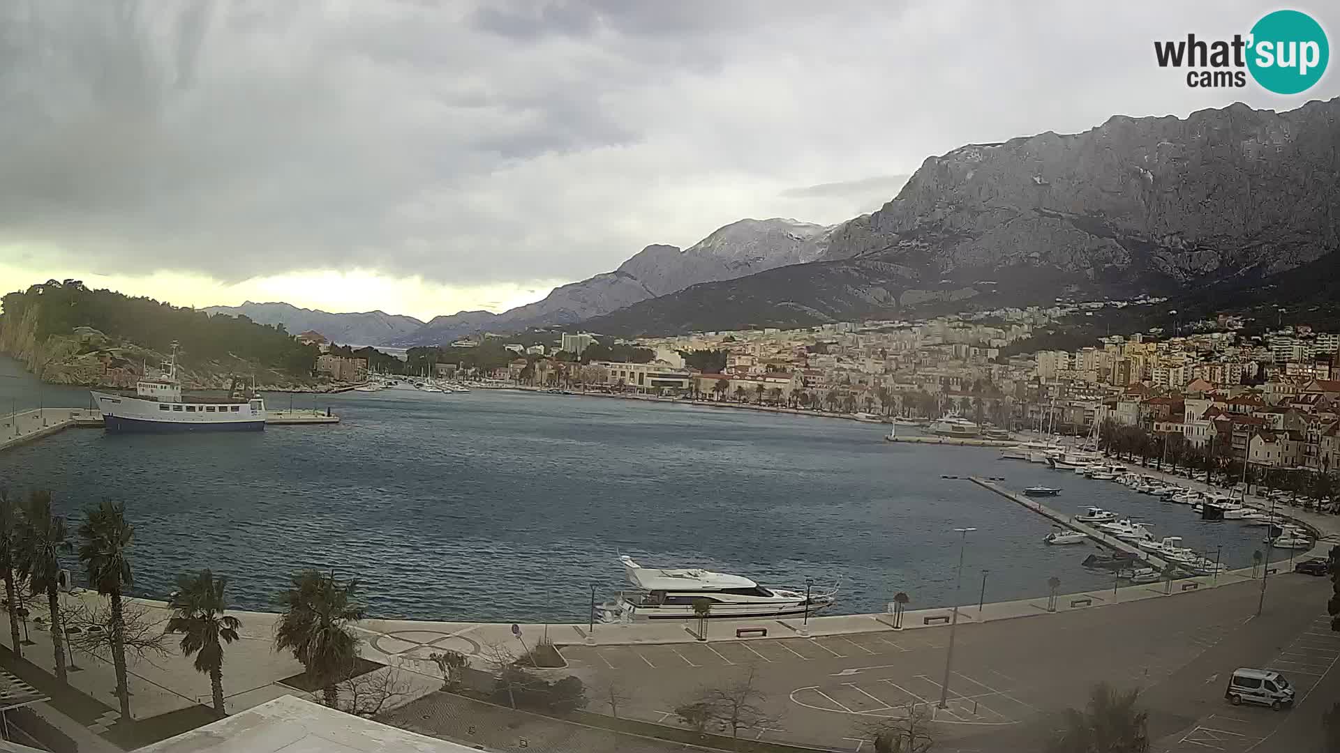 Webcam Makarska ‘s seaside promenade