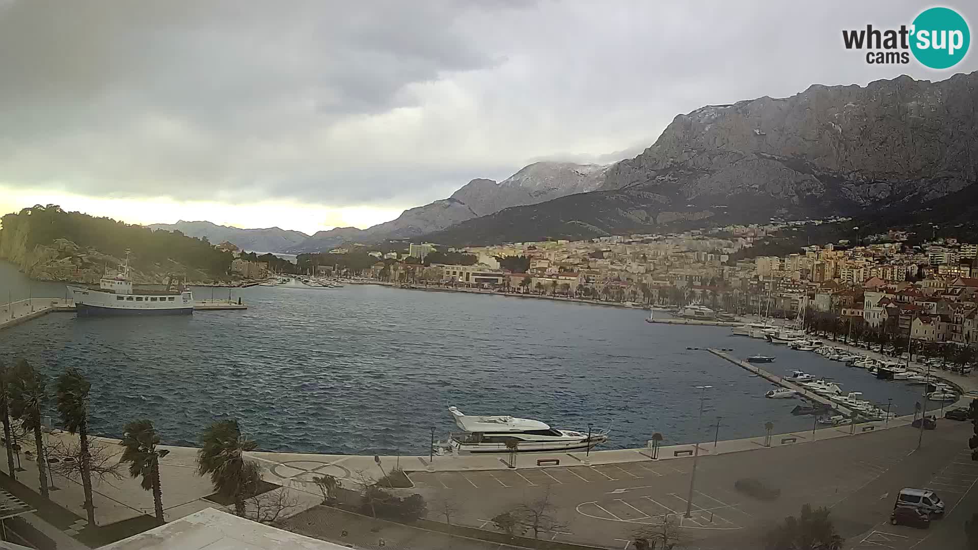 Webcam Makarska ‘s seaside promenade