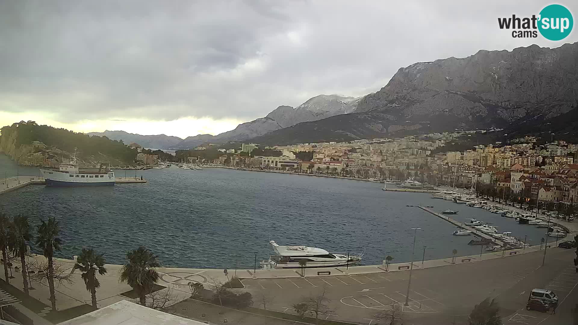 Webcam Makarska ‘s seaside promenade