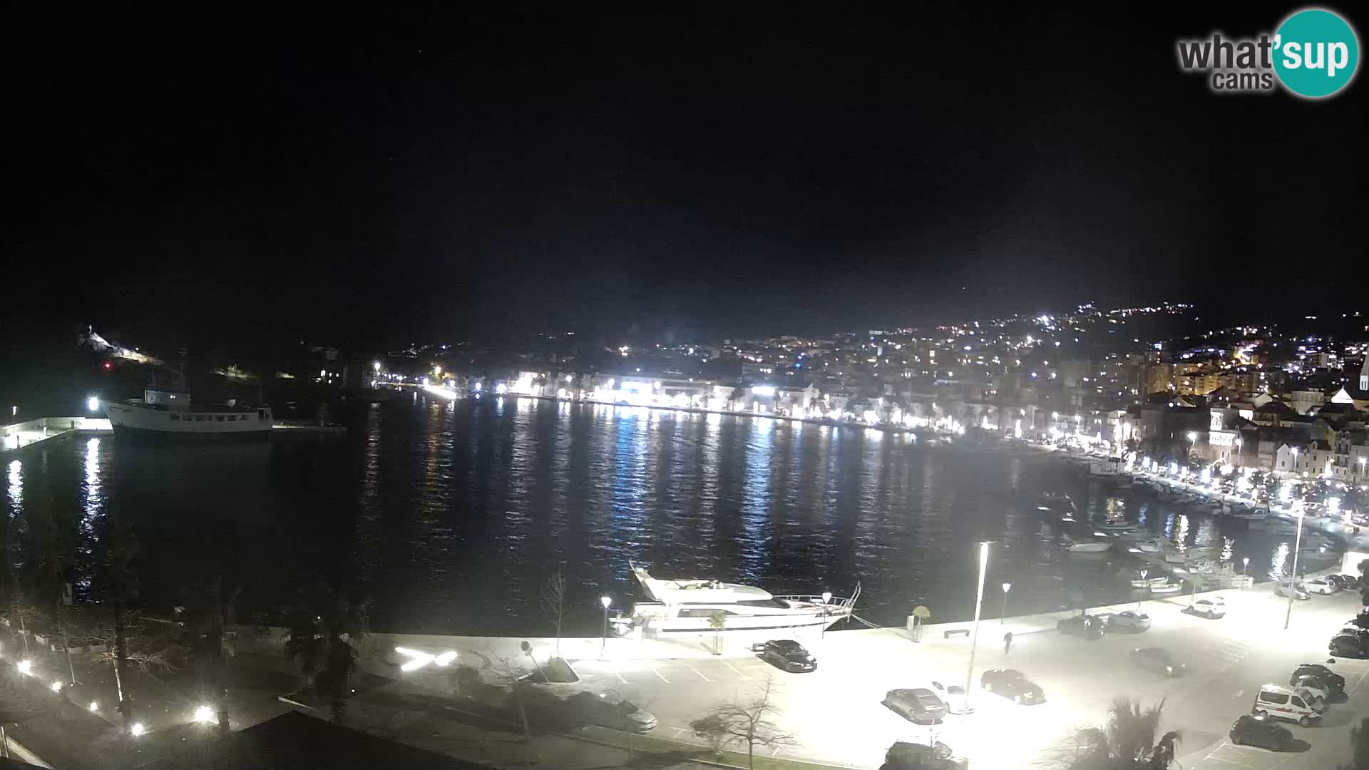 Webcam Makarska promenade de bord de mer