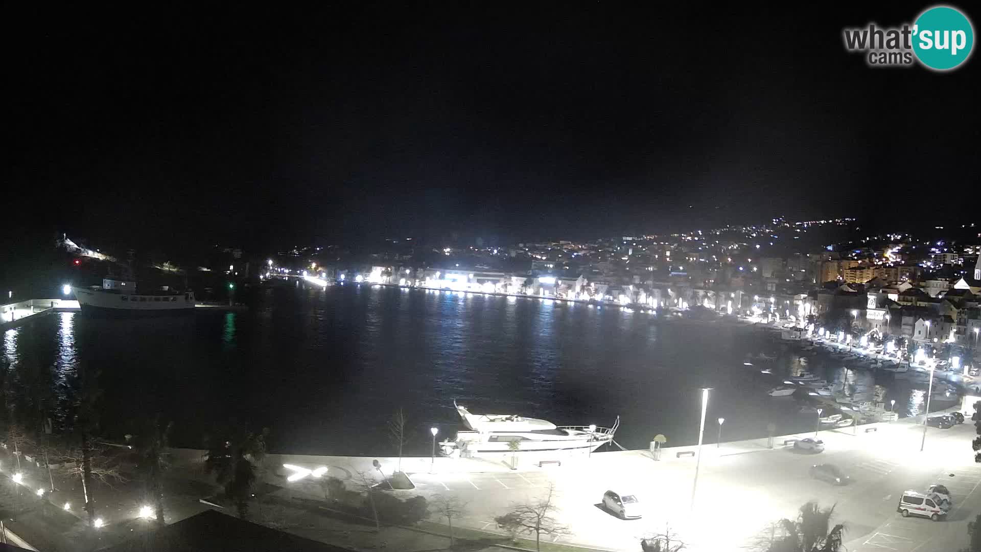 Webcam Makarska promenade de bord de mer