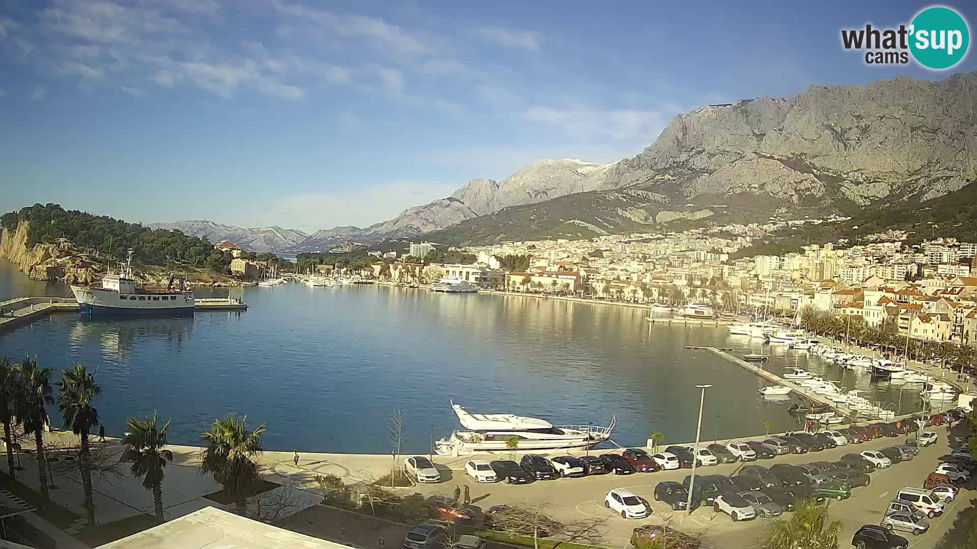 Webcam Makarska ‘s seaside promenade