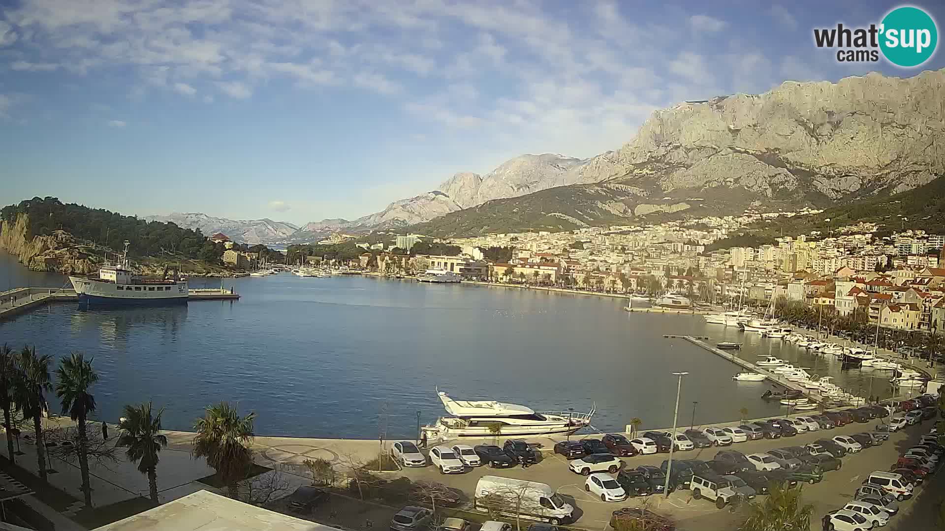 Webcam Makarska ‘s seaside promenade