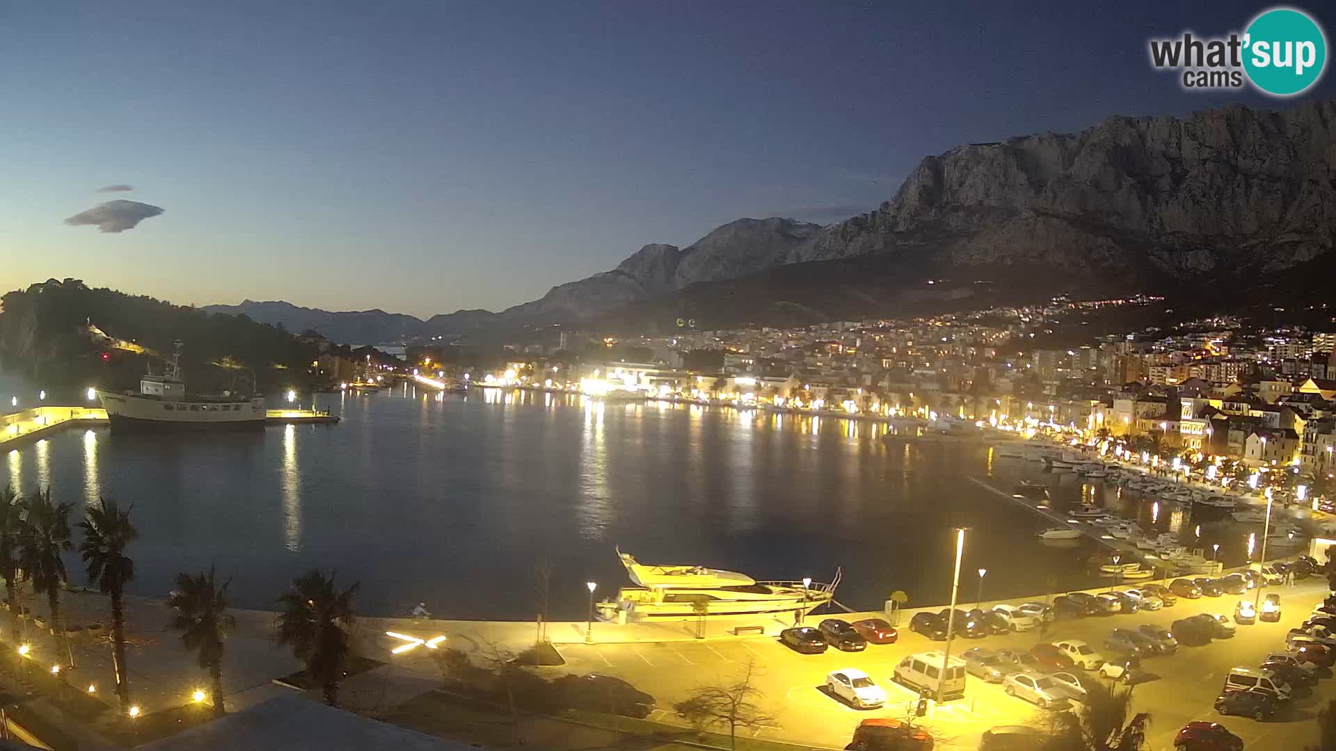 Webcam Makarska ‘s seaside promenade