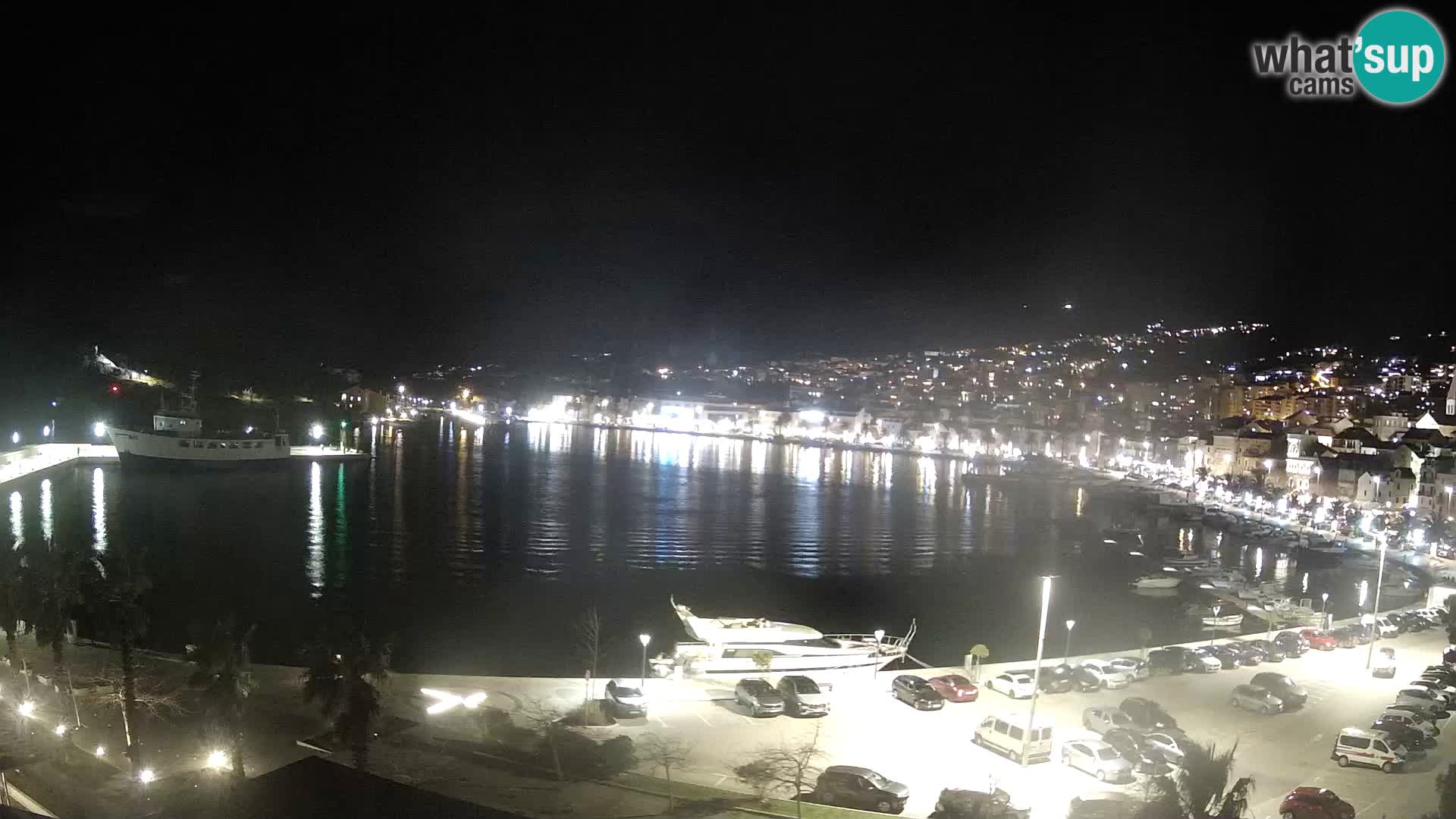 Webcam Makarska promenade de bord de mer