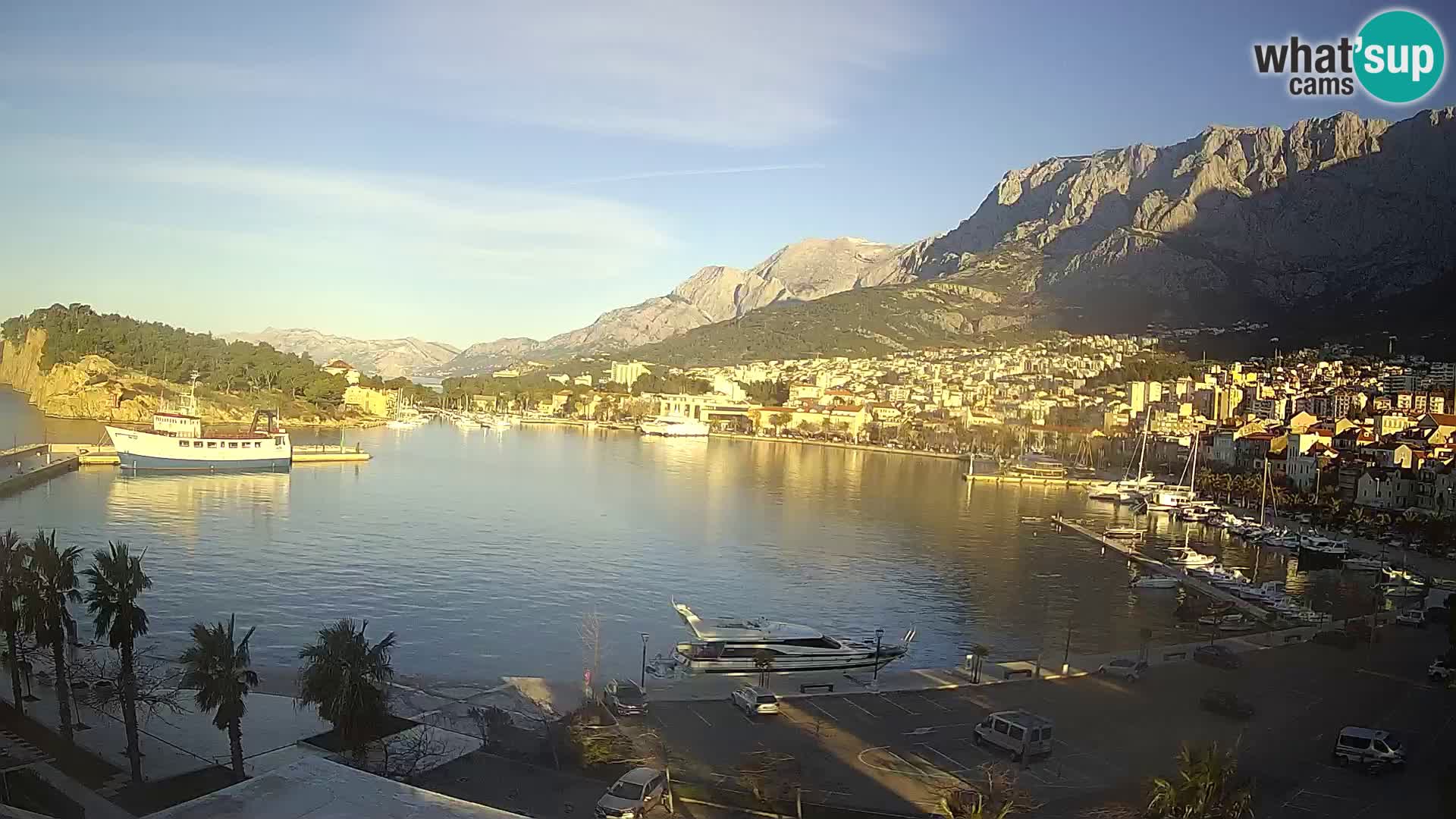 Webcam Makarska ‘s seaside promenade