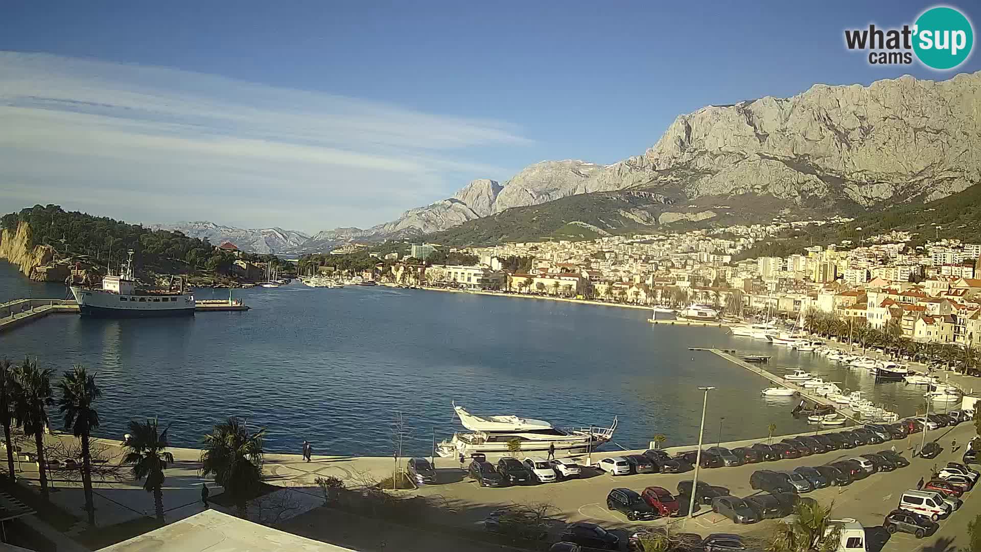 Webcam Makarska ‘s seaside promenade