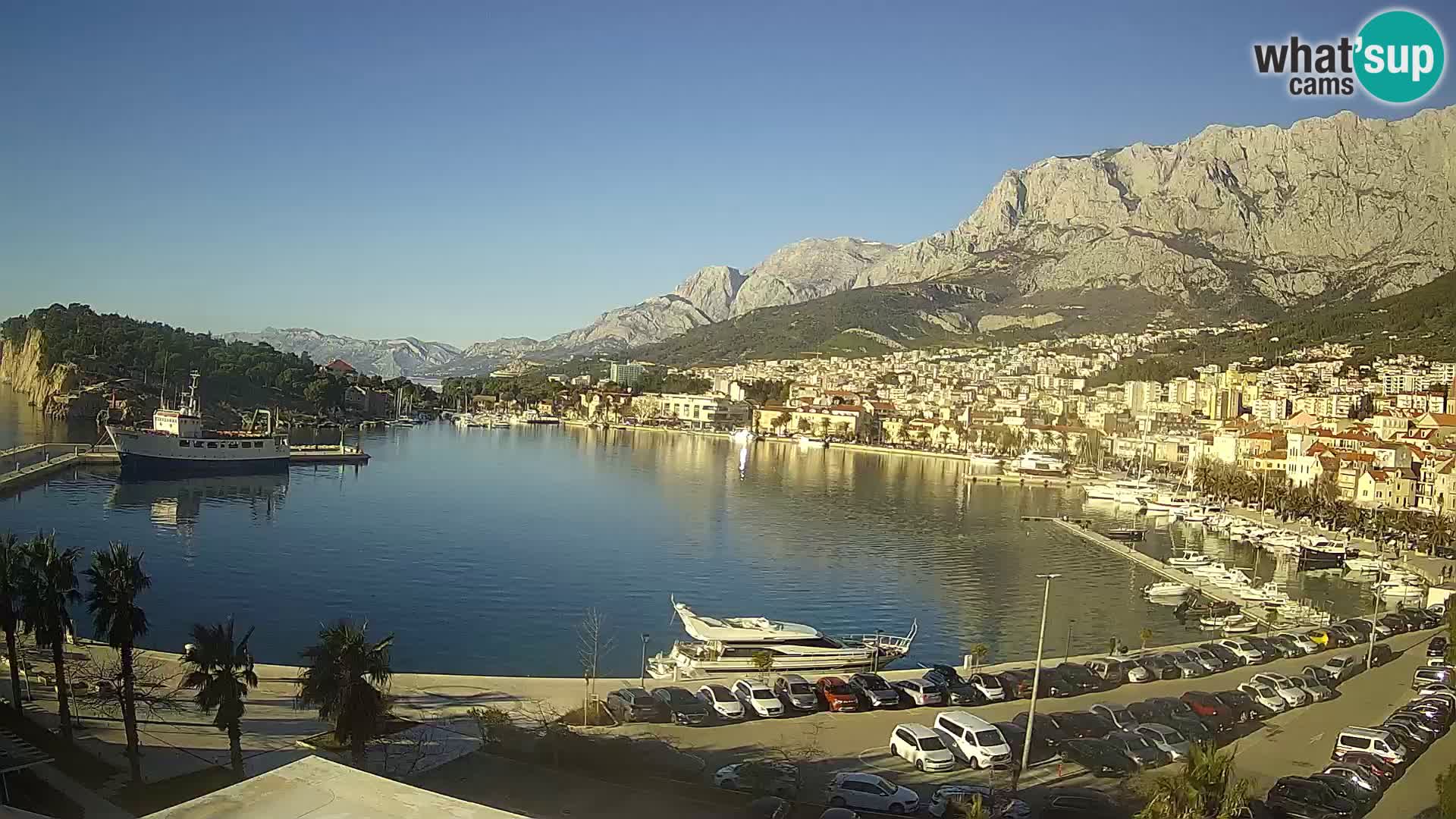 Webcam Makarska ‘s seaside promenade