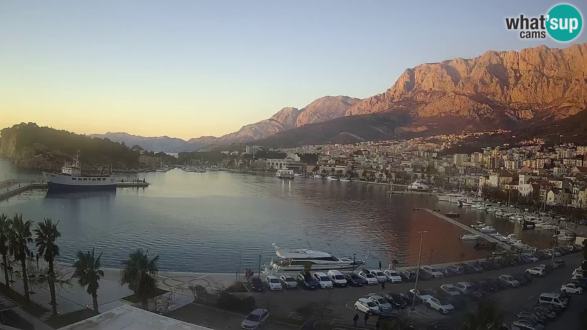 Webcam Makarska ‘s seaside promenade