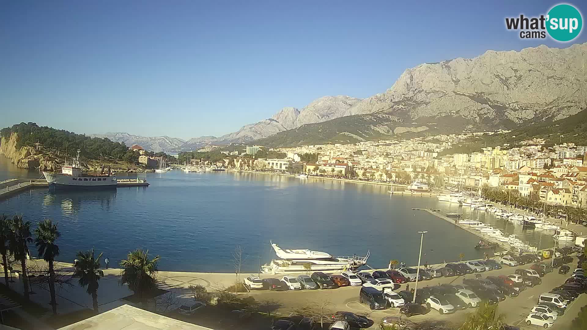 Webcam Makarska ‘s seaside promenade