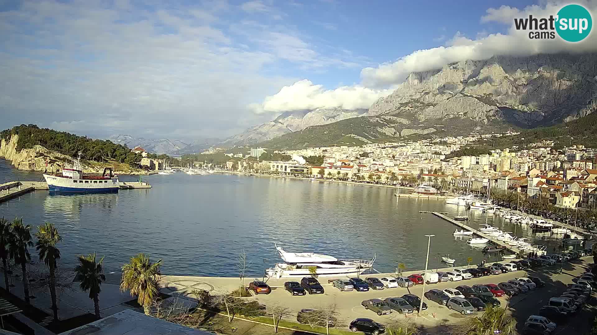 Webcam Makarska ‘s seaside promenade