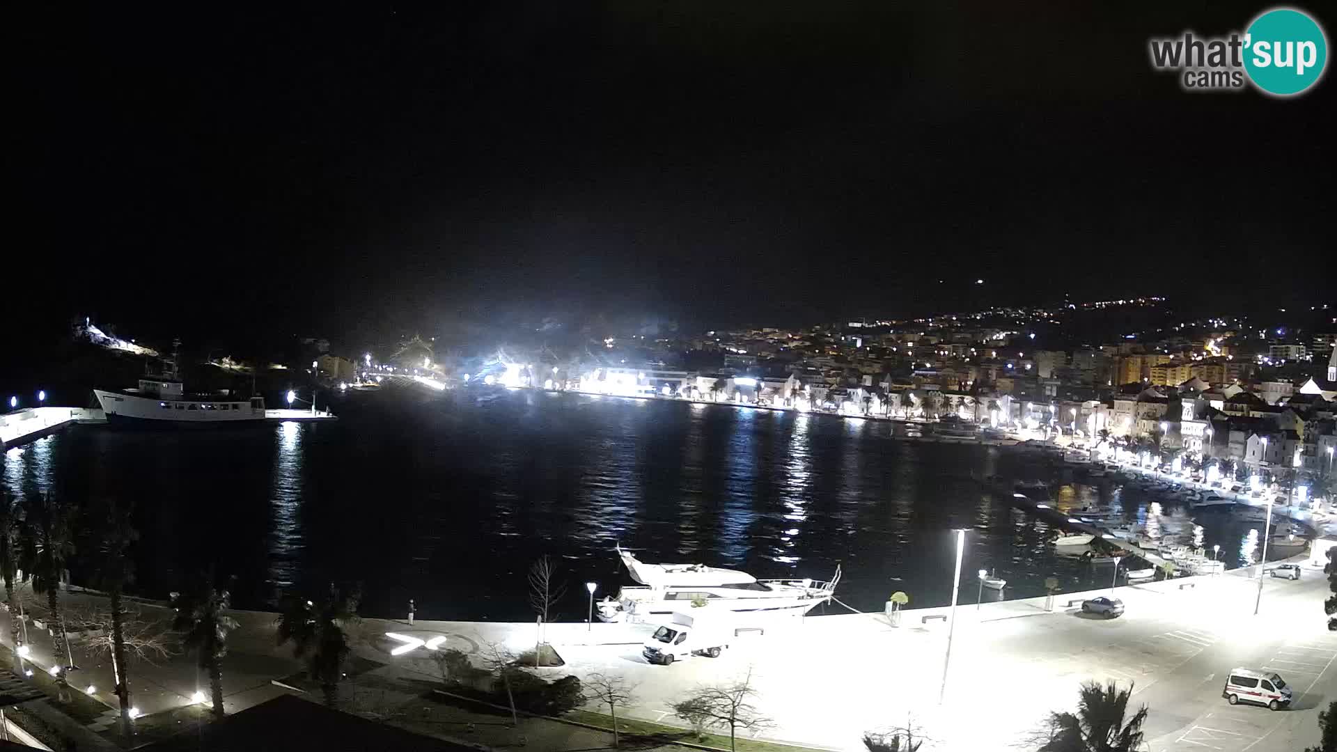 Webcam Makarska promenade de bord de mer