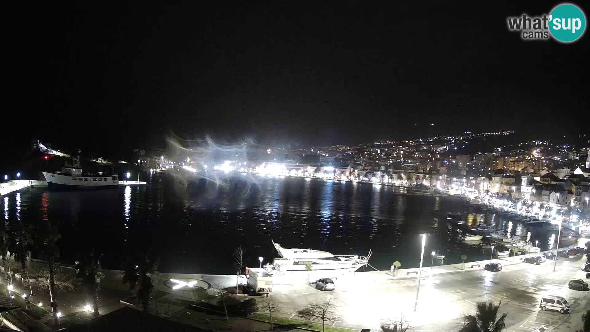 Webcam Makarska promenade de bord de mer