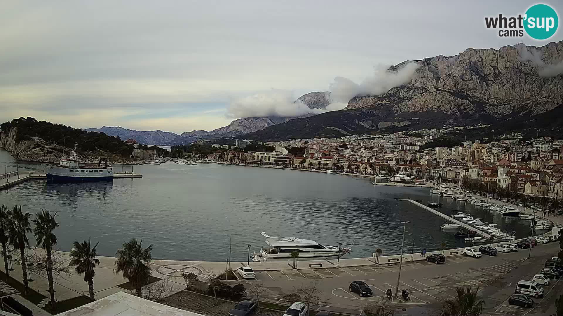 Webcam Makarska ‘s seaside promenade