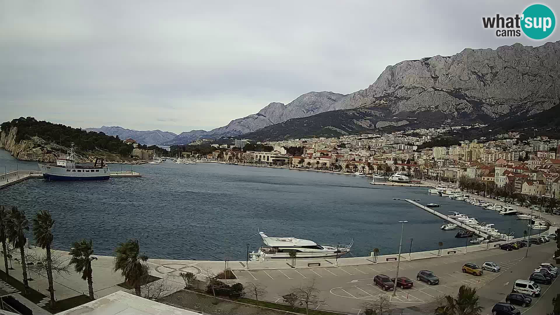 Webcam Makarska ‘s seaside promenade