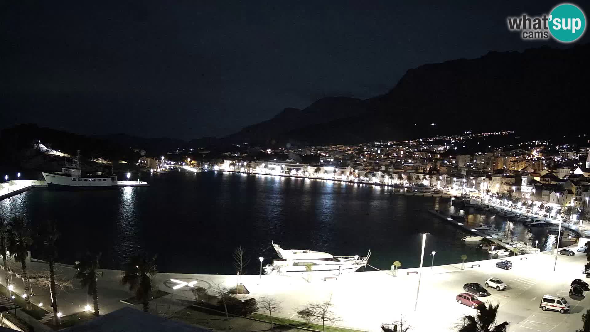 Webcam Makarska ‘s seaside promenade