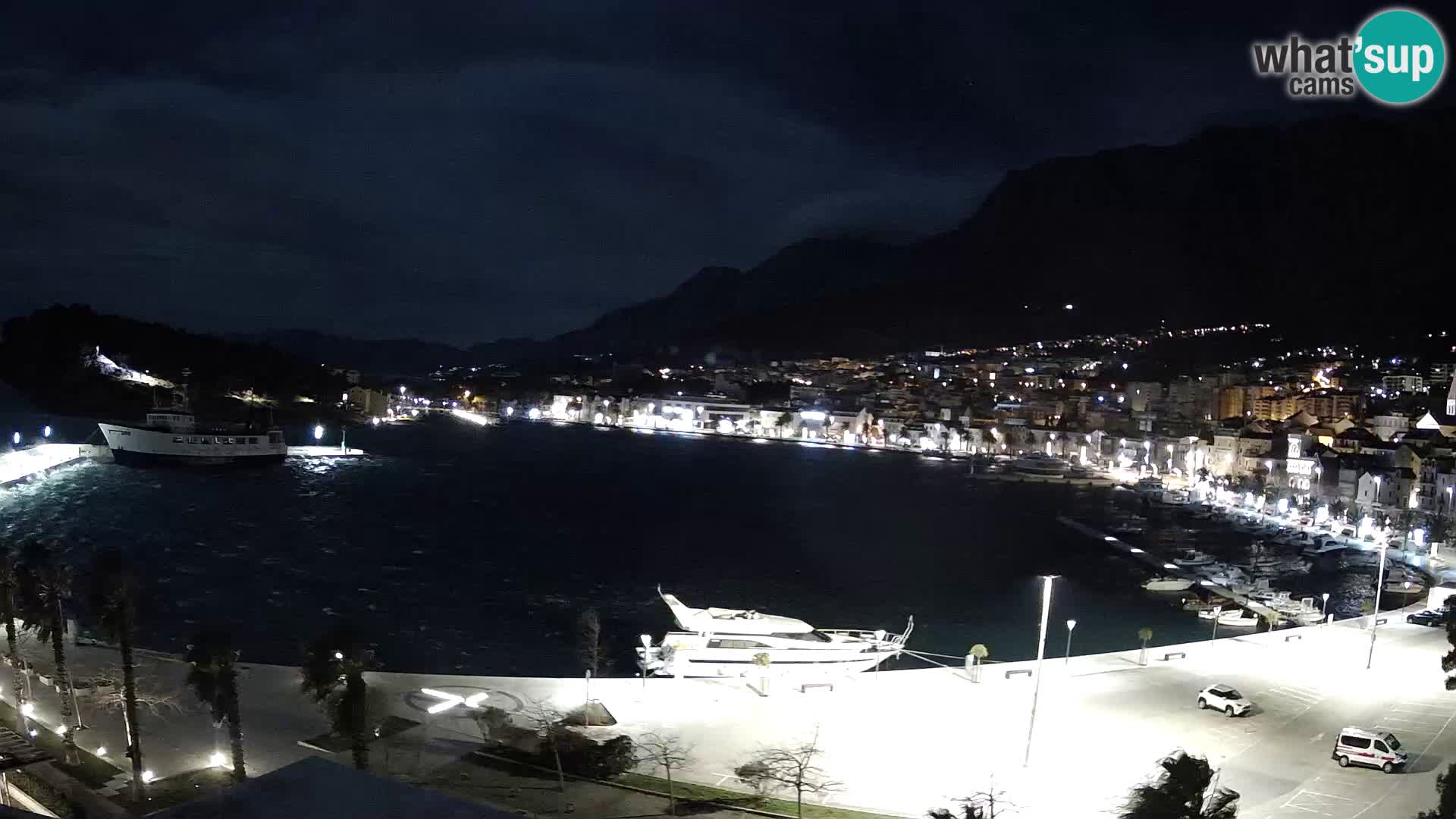 Webcam Makarska paseo junto al mar