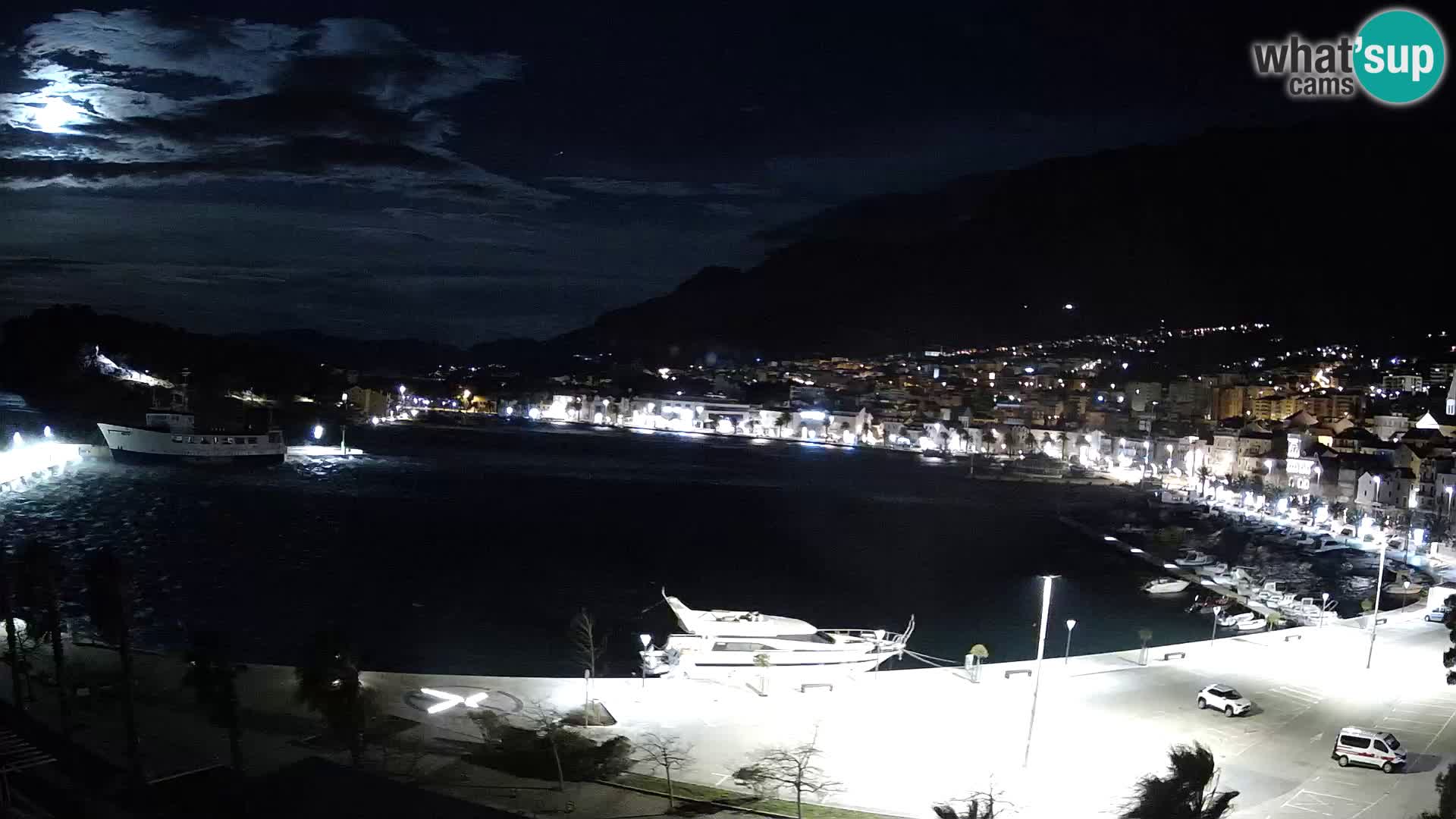 Webcam Makarska ‘s seaside promenade