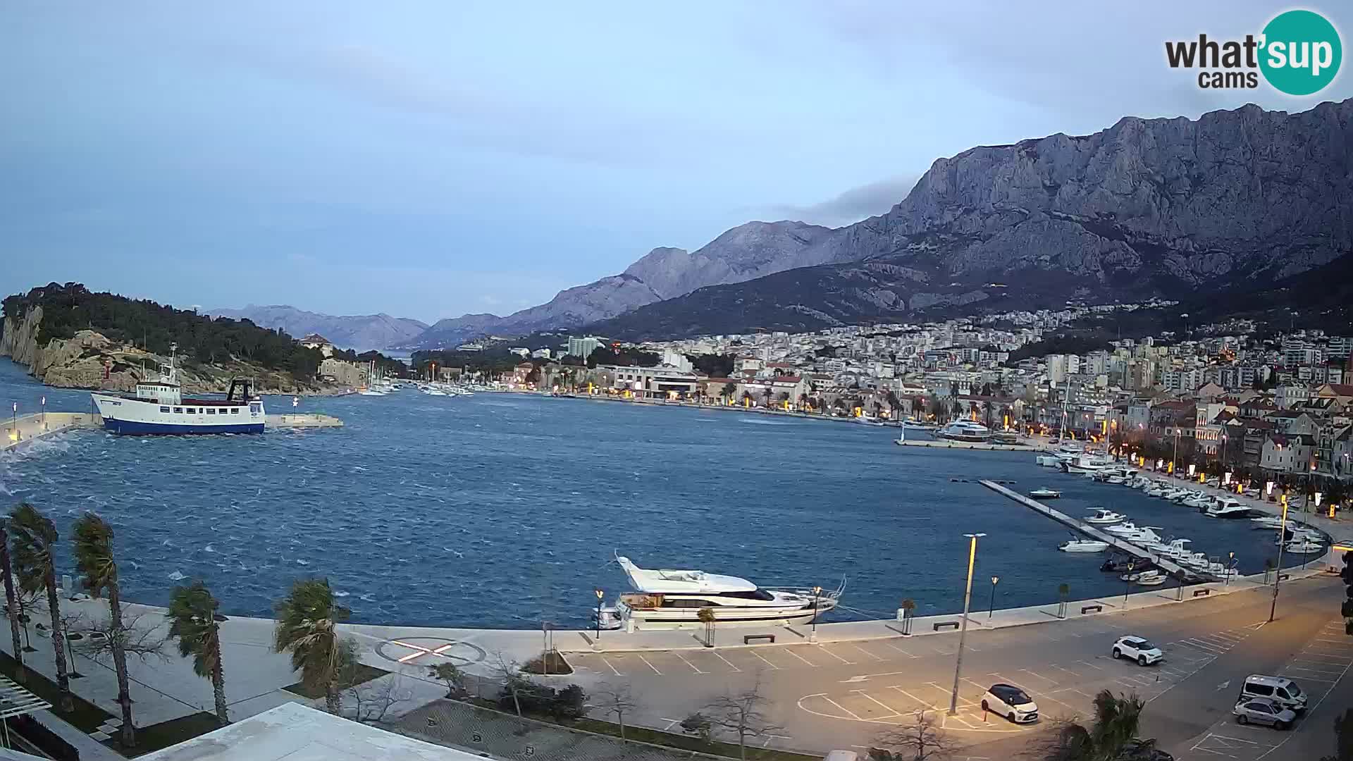 Webcam Makarska paseo junto al mar