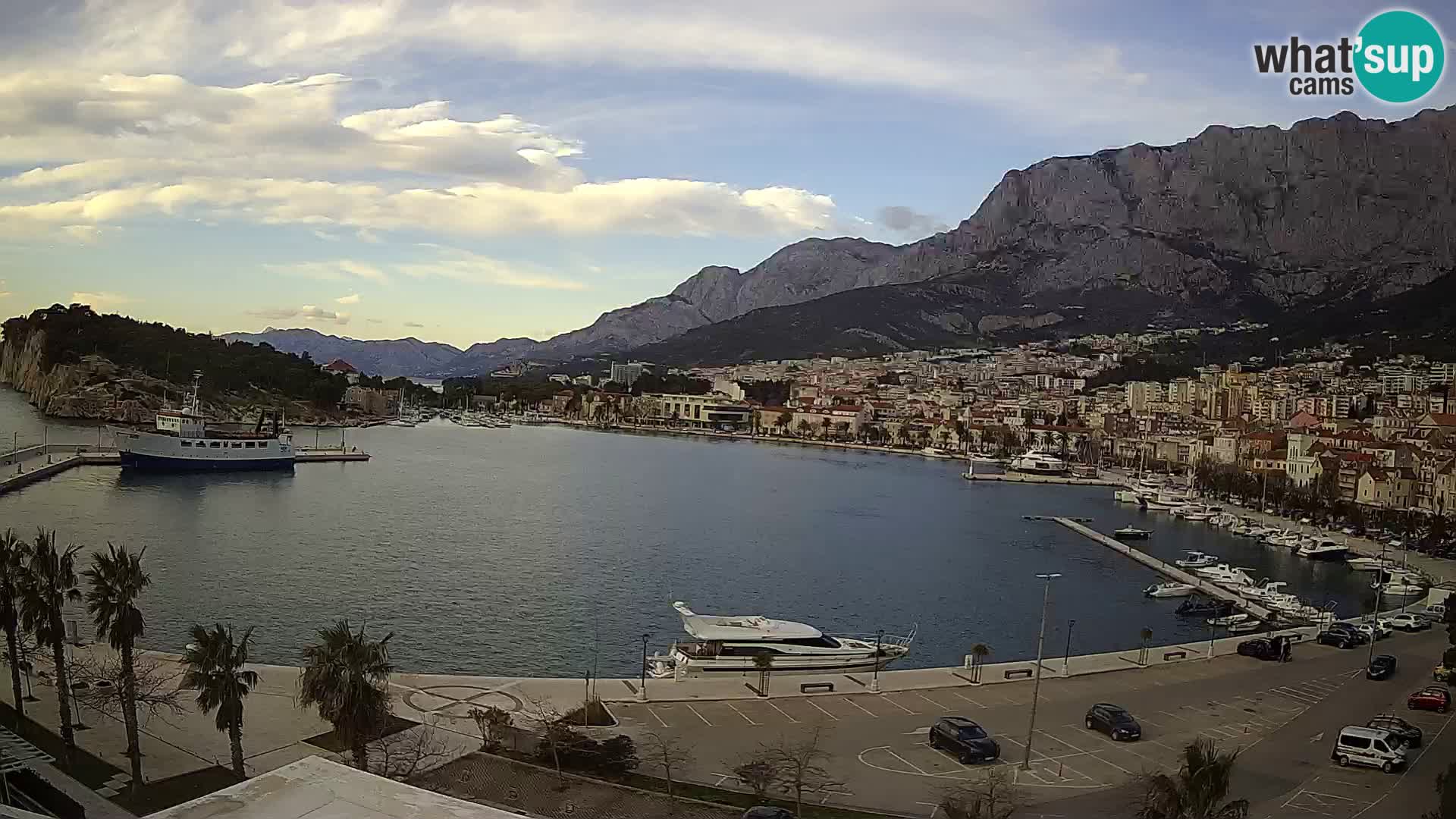 Webcam Makarska ‘s seaside promenade