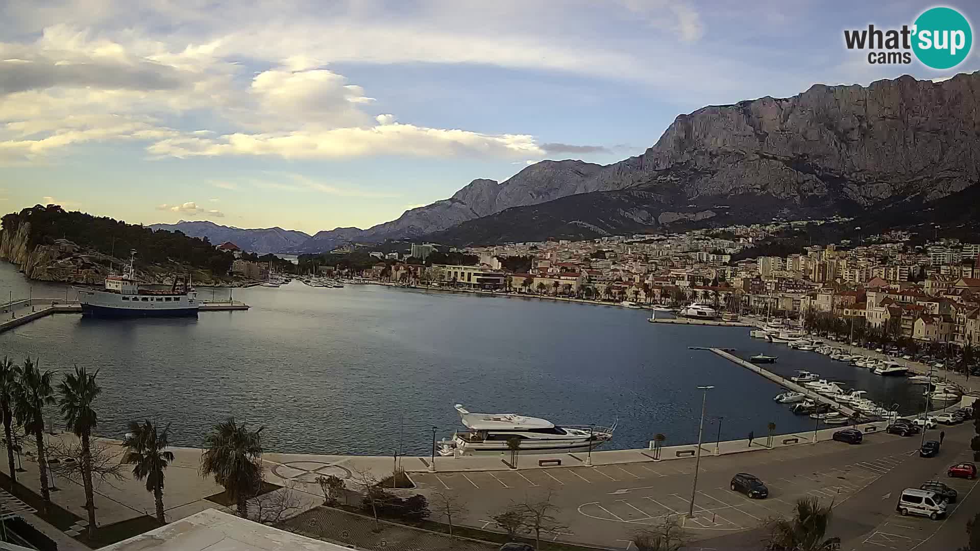 Webcam Makarska ‘s seaside promenade