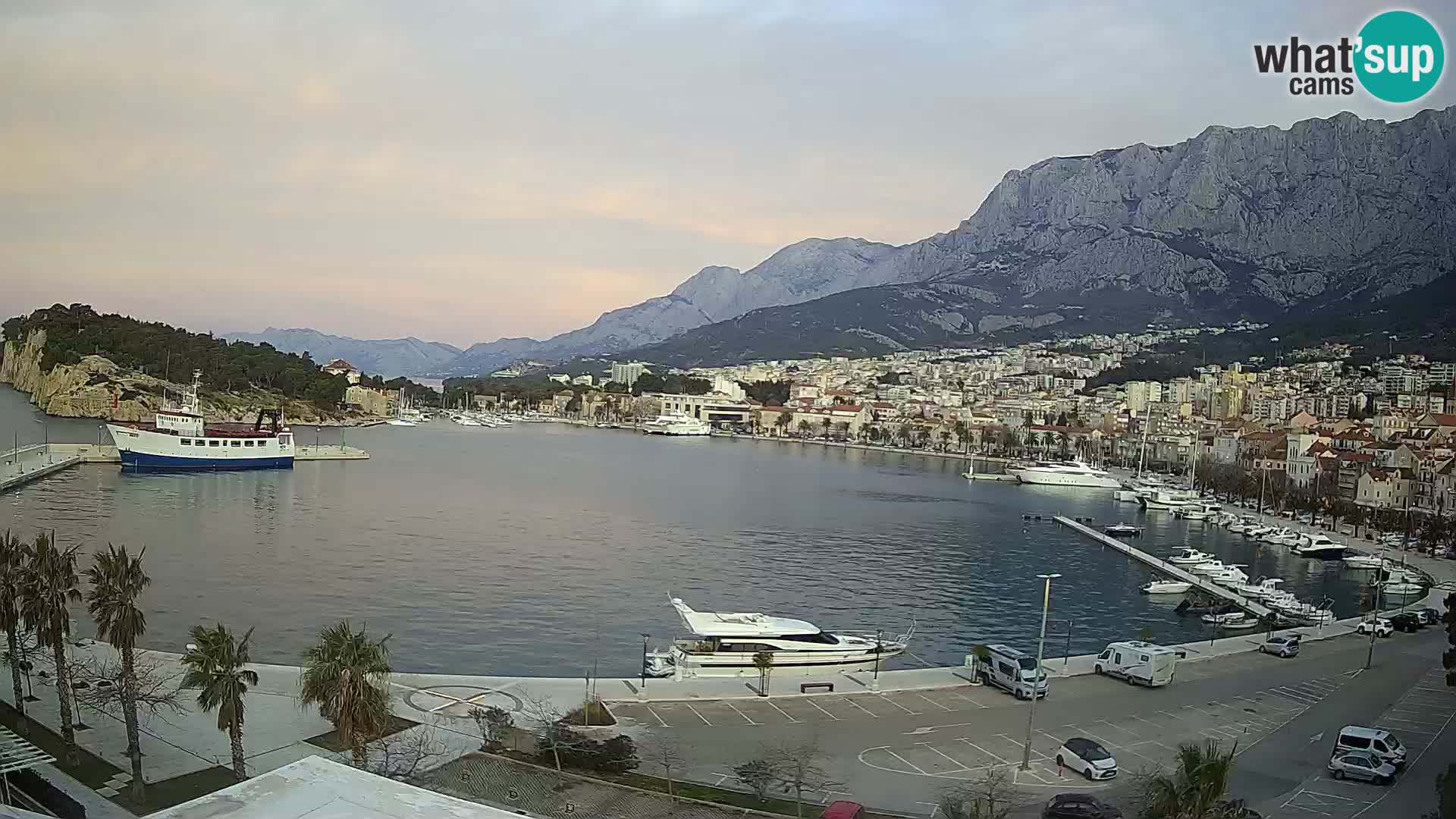 Webcam Makarska paseo junto al mar