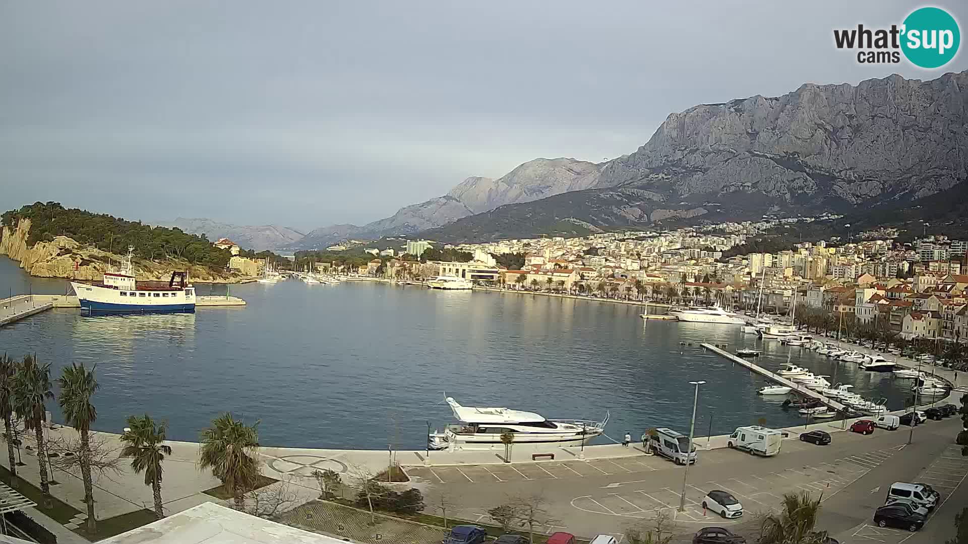 Webcam Makarska ‘s seaside promenade