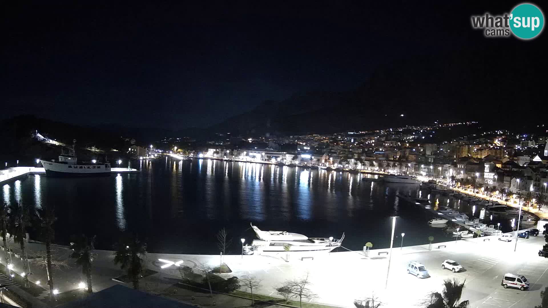 Webcam Makarska ‘s seaside promenade