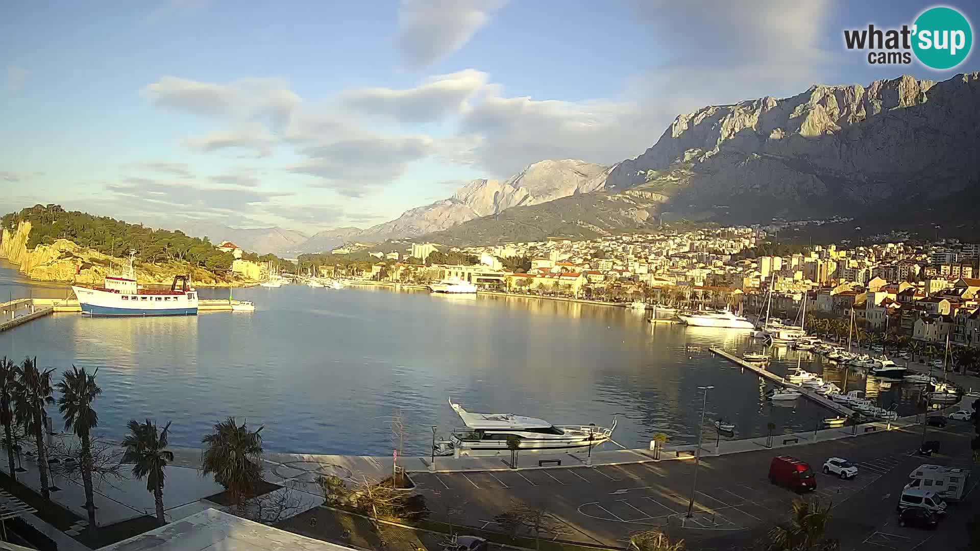 Webcam Makarska paseo junto al mar