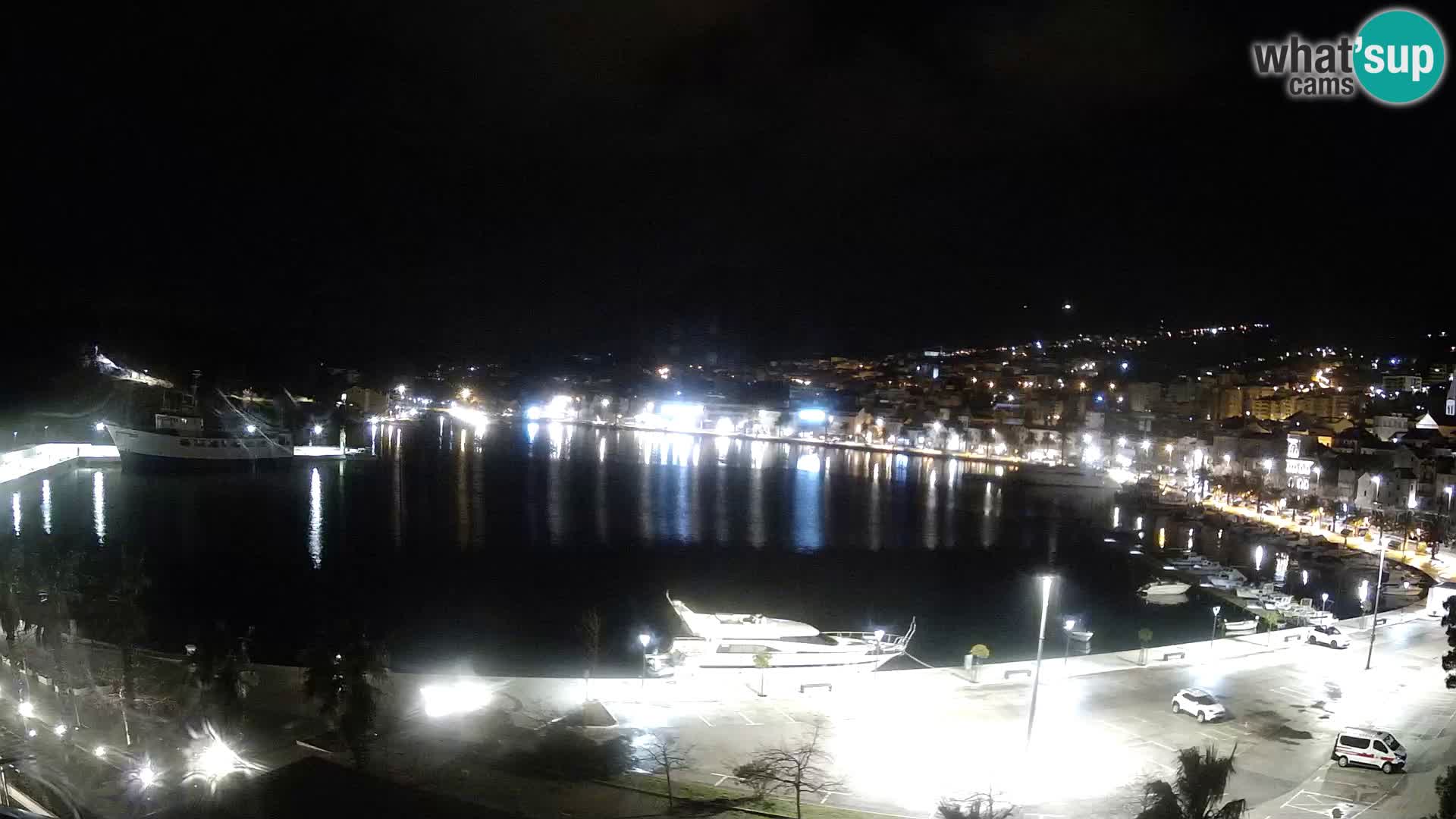 Webcam Makarska ‘s seaside promenade