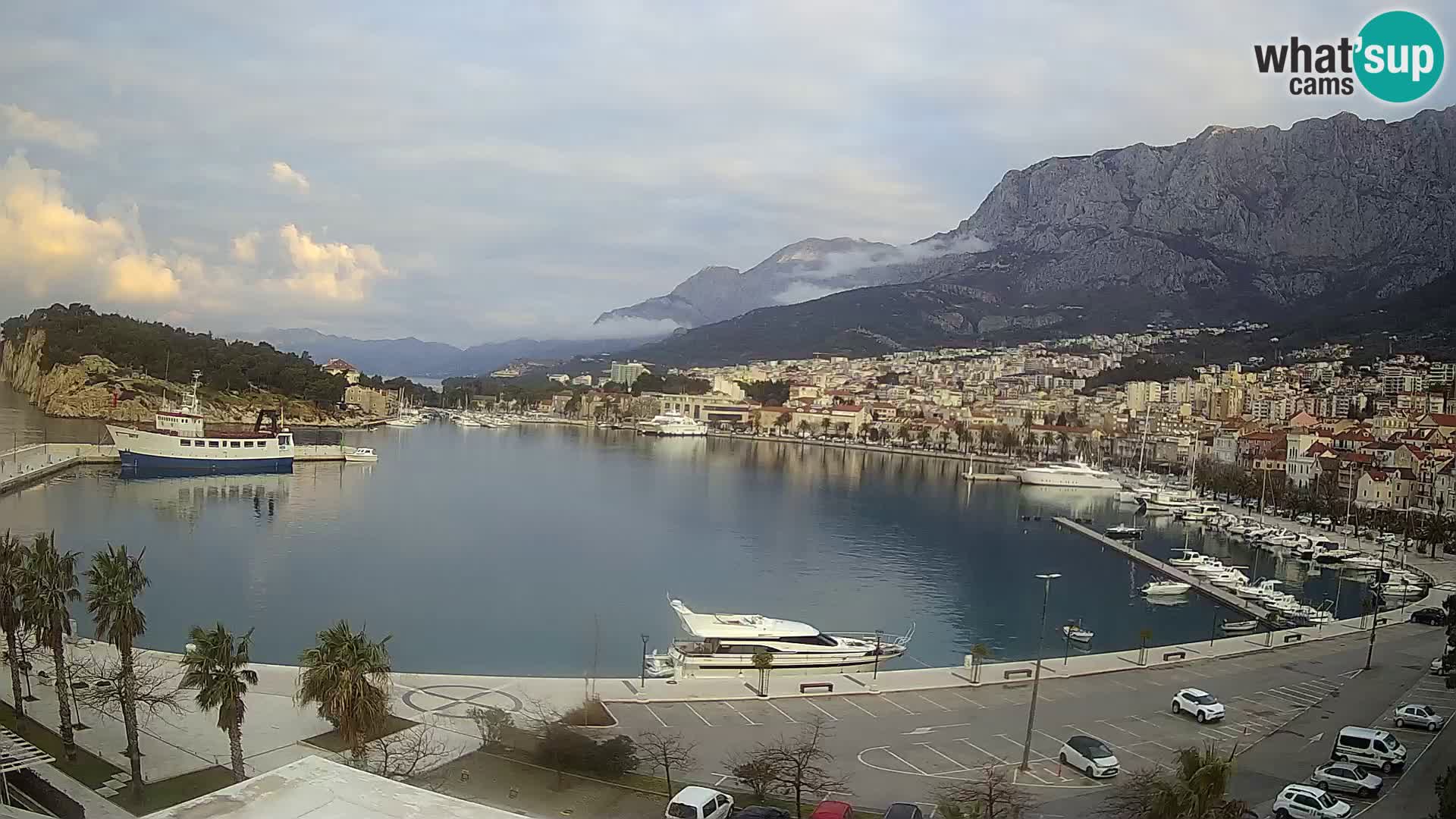 Webcam Makarska paseo junto al mar