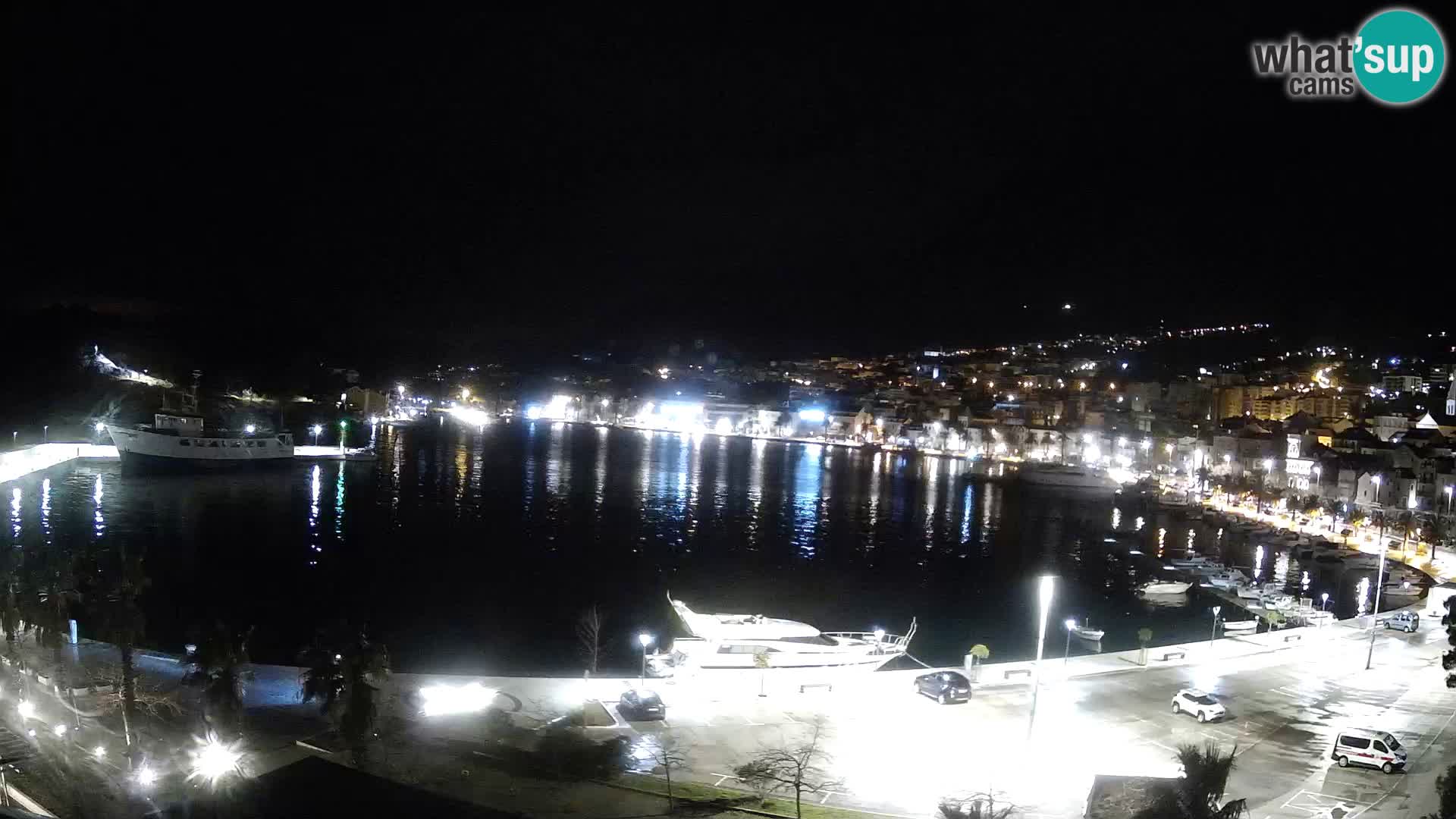 Webcam Makarska ‘s seaside promenade