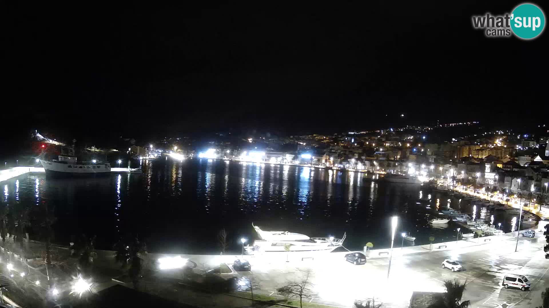 Webcam Makarska ‘s seaside promenade