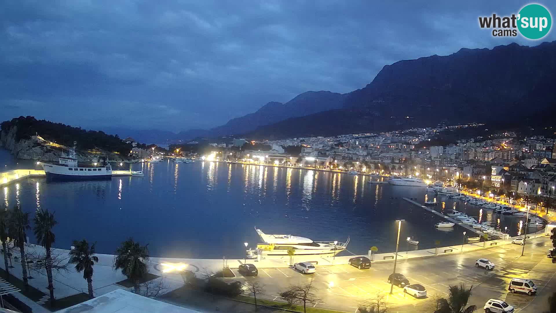 Webcam Makarska ‘s seaside promenade