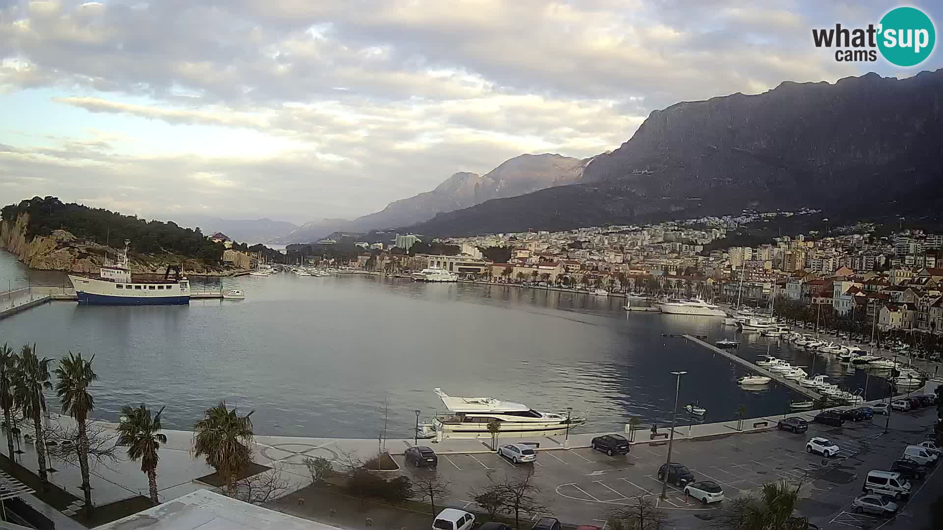 Webcam Makarska ‘s seaside promenade