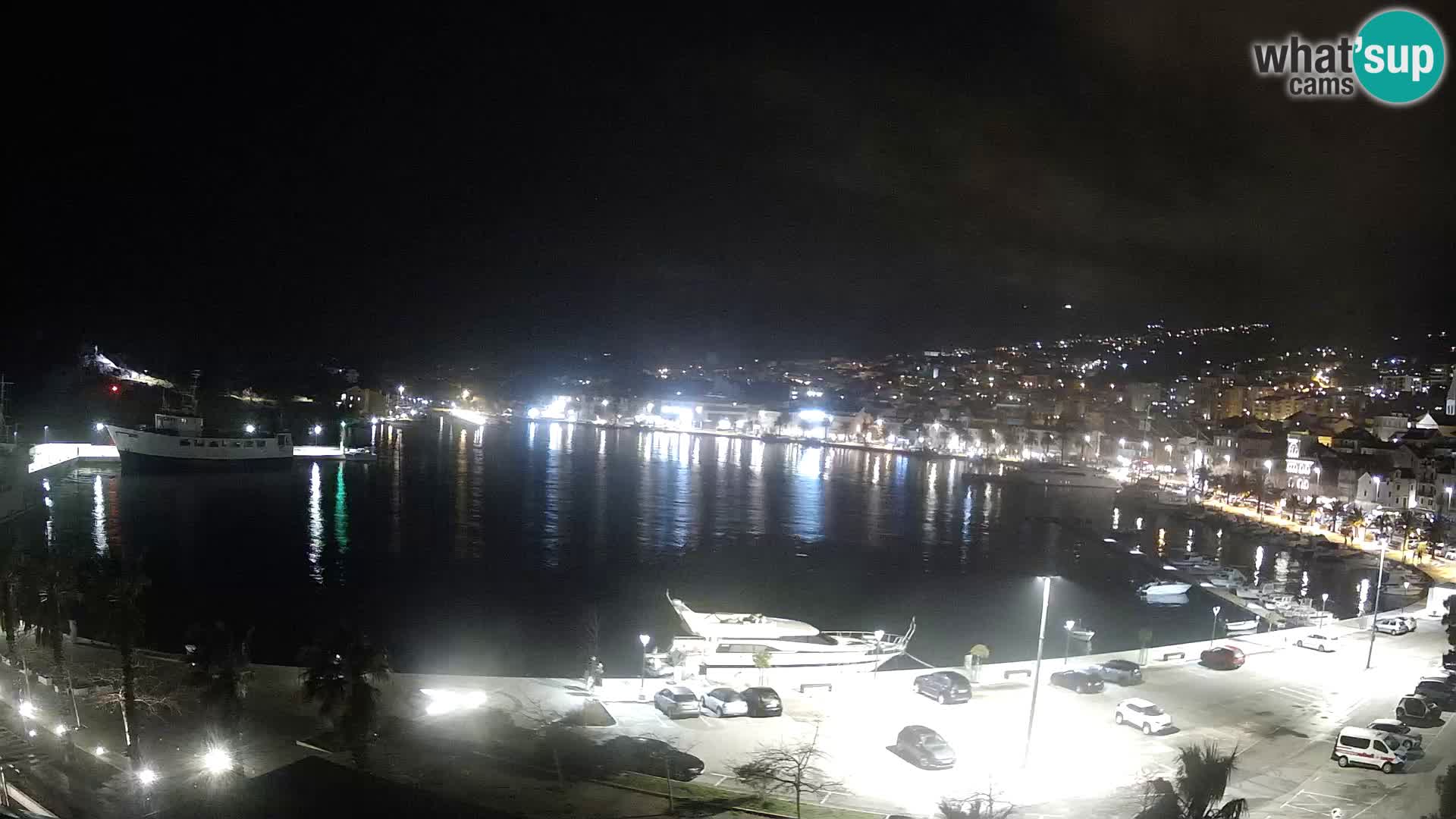 Webcam Makarska promenade de bord de mer