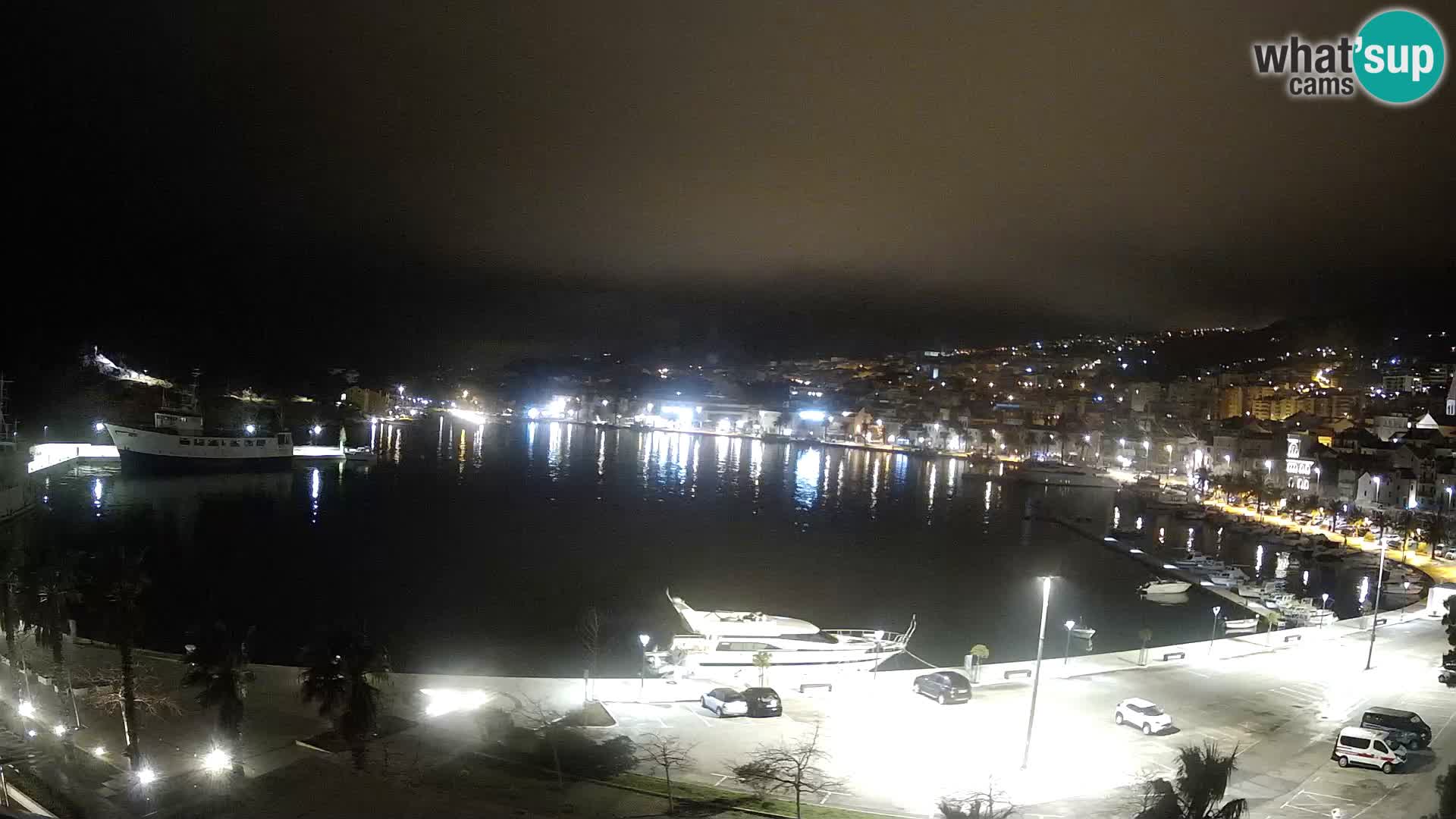 Webcam Makarska promenade de bord de mer