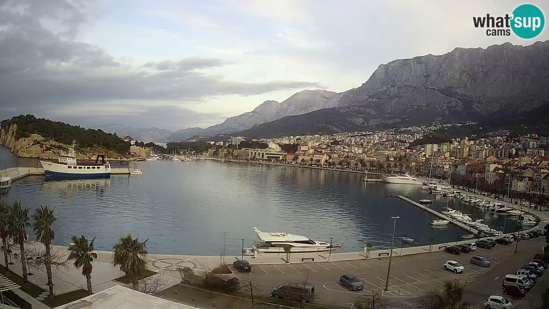 Webcam Makarska ‘s seaside promenade