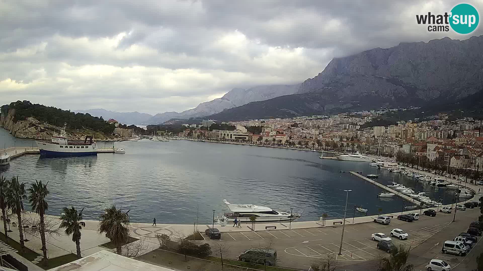 Webcam Makarska ‘s seaside promenade