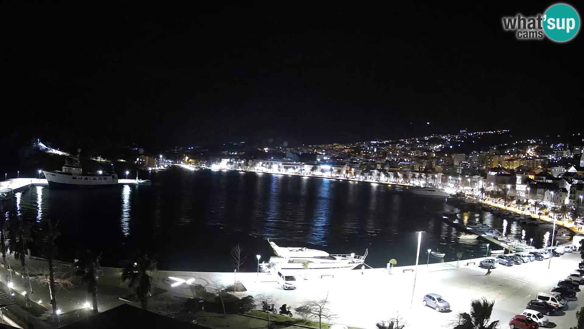 Webcam Makarska promenade de bord de mer