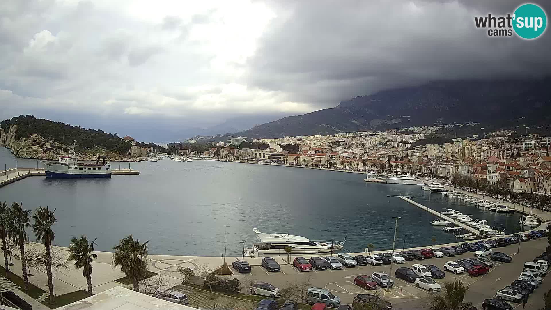 Webcam Makarska ‘s seaside promenade