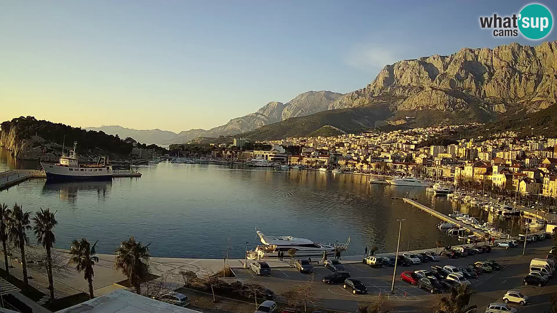 Webcam Makarska ‘s seaside promenade