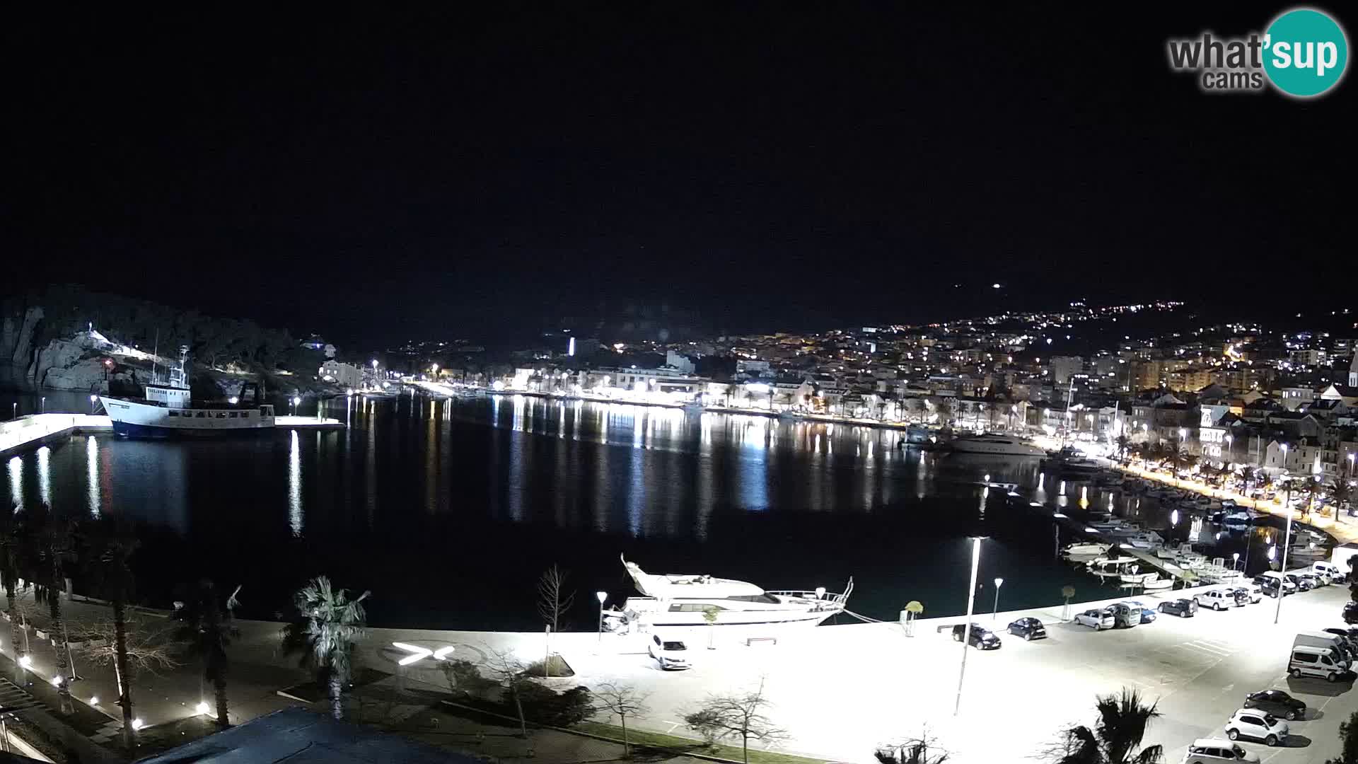 Webcam Makarska ‘s seaside promenade