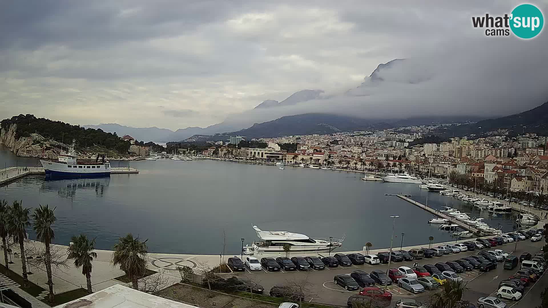 Webcam Makarska ‘s seaside promenade