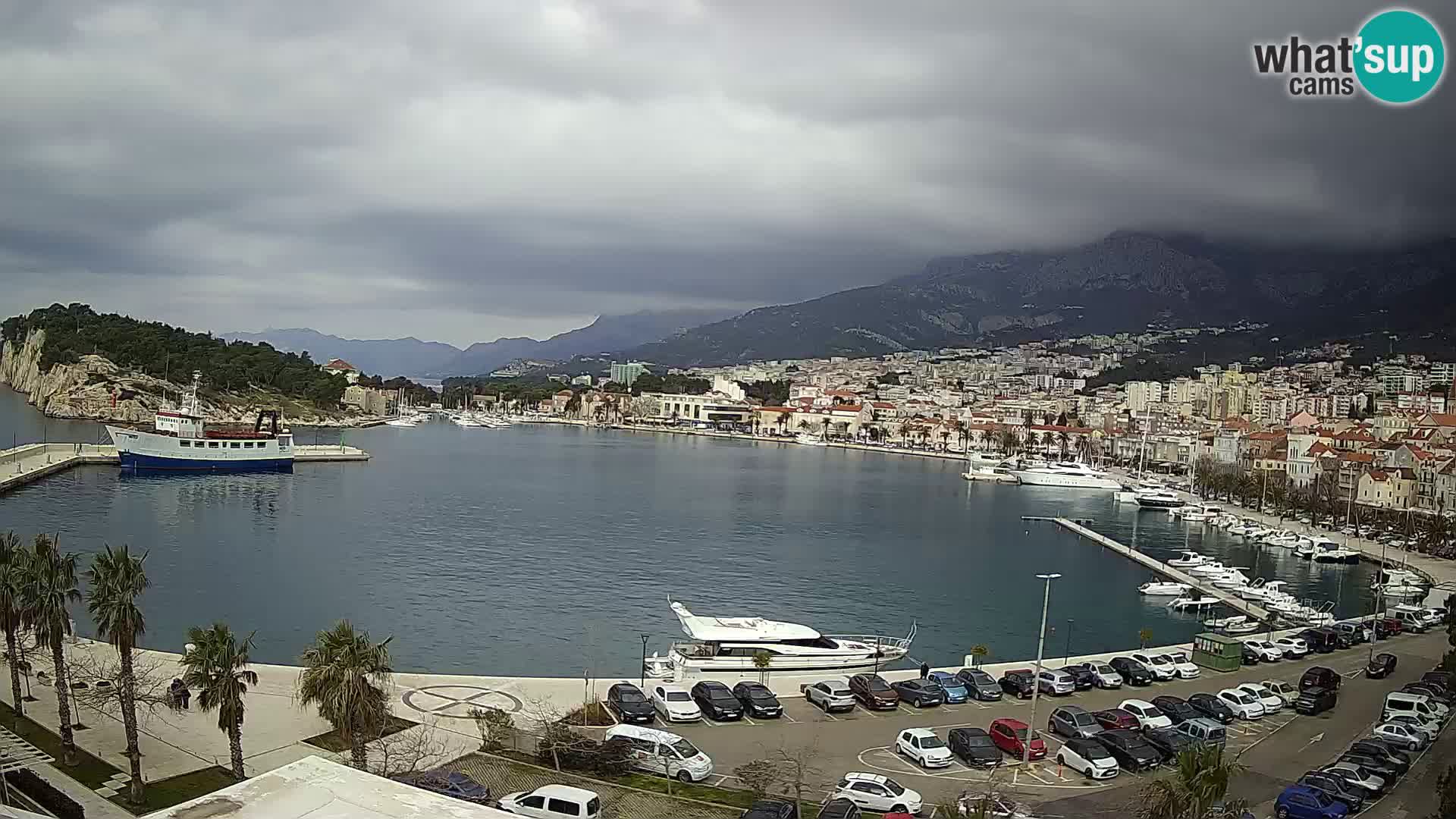 Webcam Makarska ‘s seaside promenade