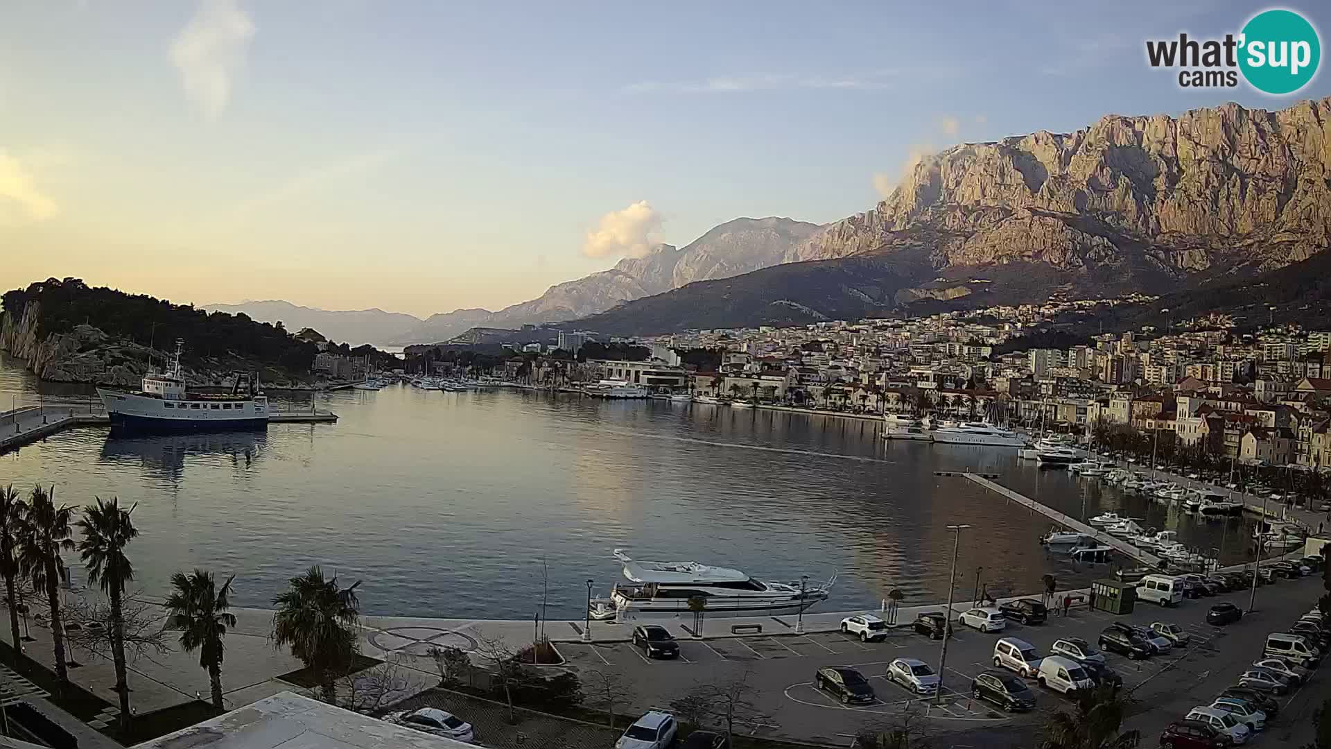 Webcam Makarska ‘s seaside promenade